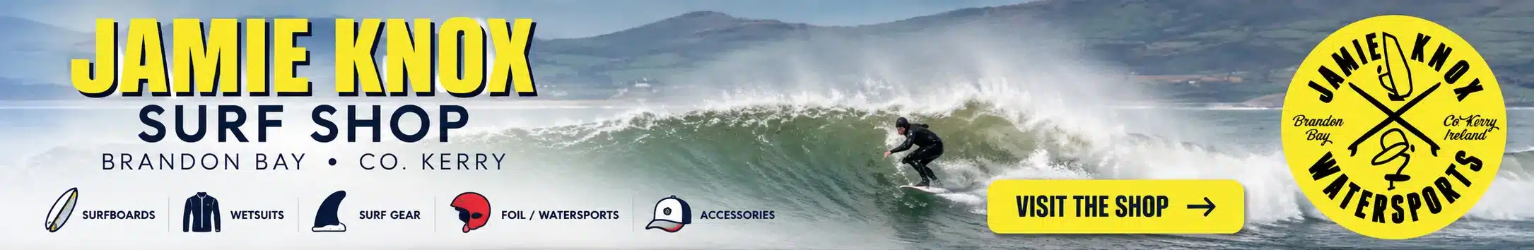 Jamie Knox Surf Shop in Brandon Bay, Co. Kerry – surfboards, wetsuits and surf gear