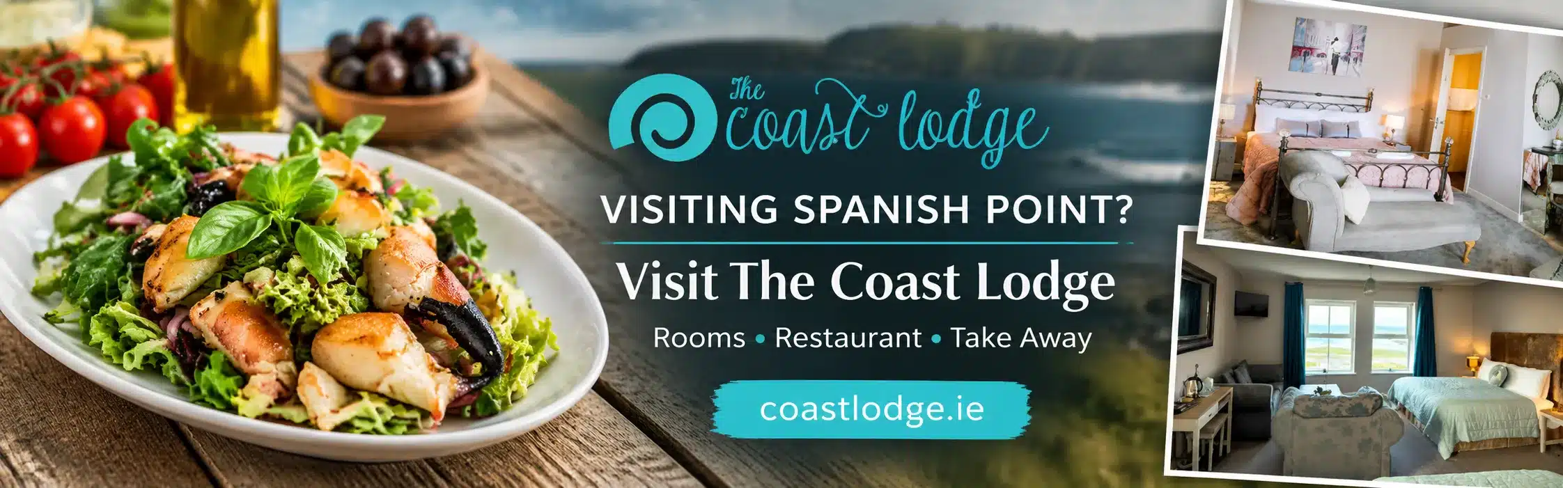 The Coast Lodge, Spanish Point – rooms, restaurant and takeaway